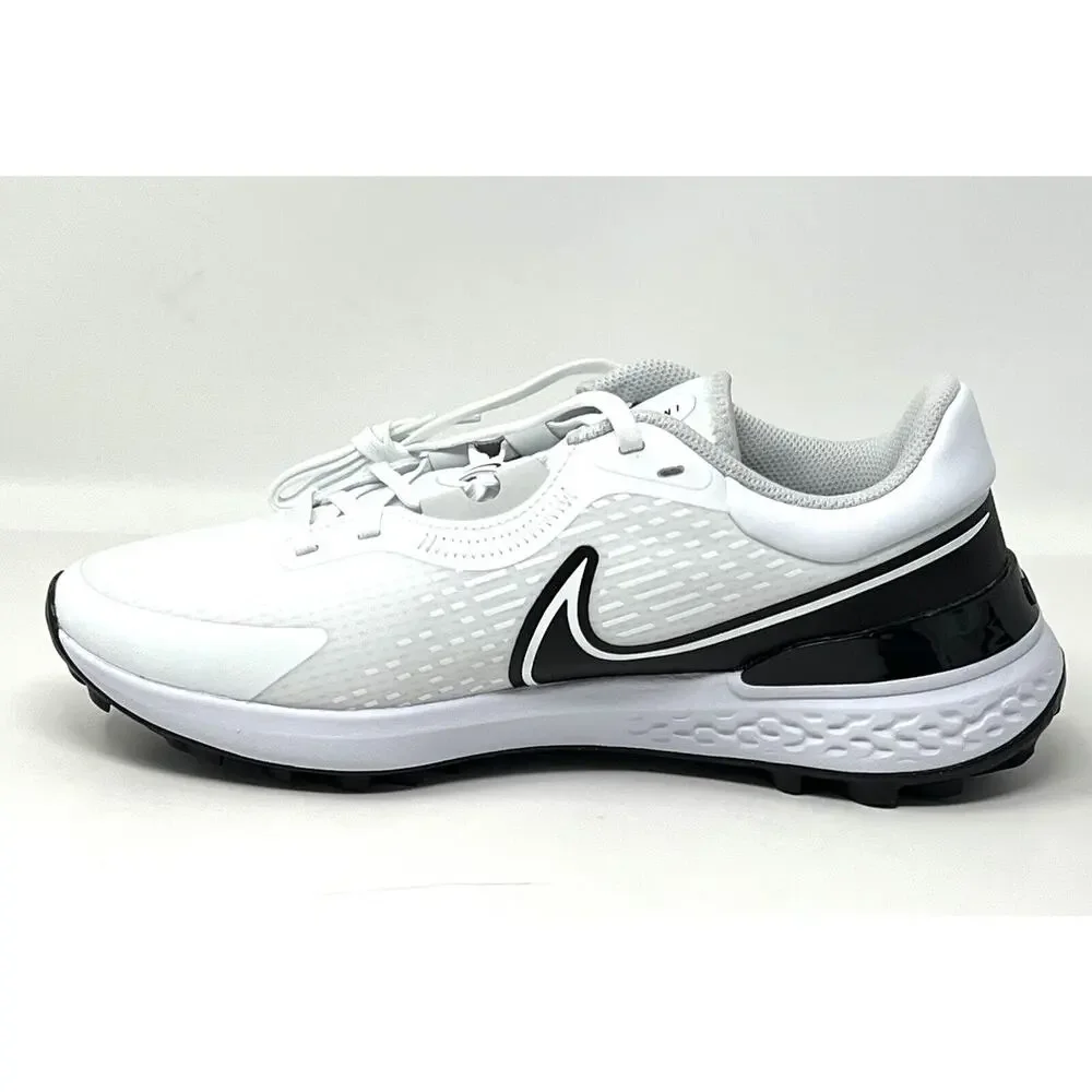 Nike Infinity Pro 2 Mens Sz 10.5 Golf Shoes White Black Photon Dust DJ5593-115